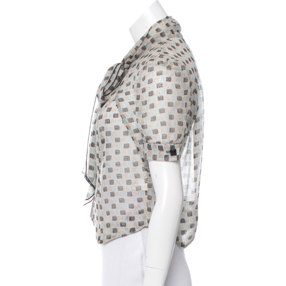 Anna Sui Silk Printed Top - Picture 2 of 3